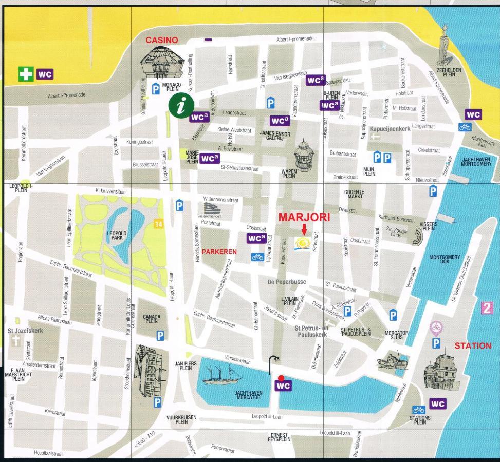 Marjori Oostende Met Gratis Parkeerplaats المظهر الخارجي الصورة